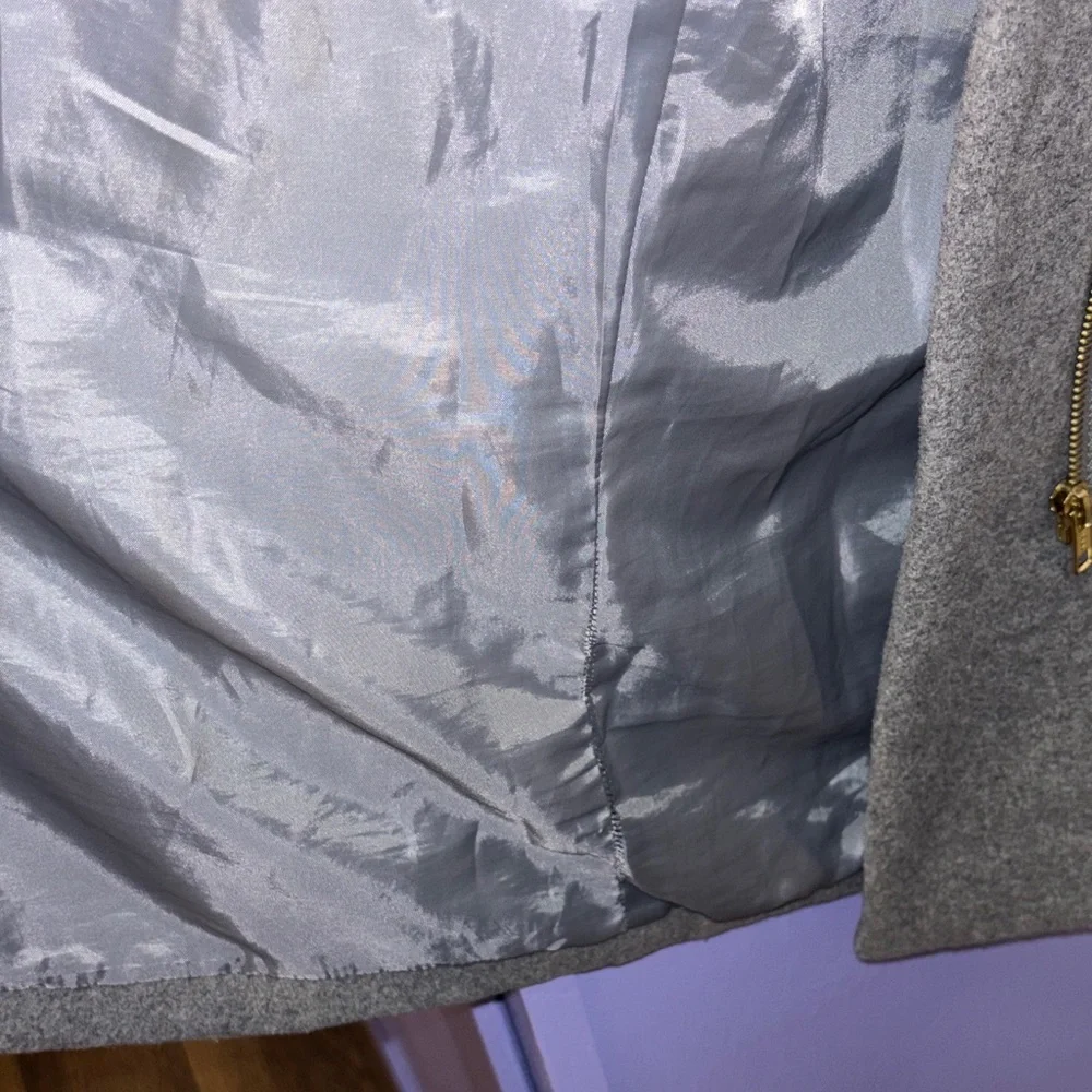 J. Crew Factory Gray Pea Coat - Picture 11 of 16